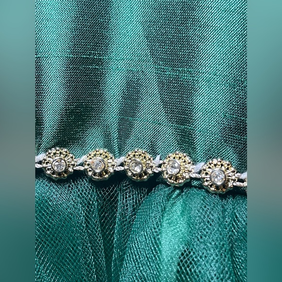 Bonnie Jean Girls Green Dress Size 14 - Picture 8 of 8